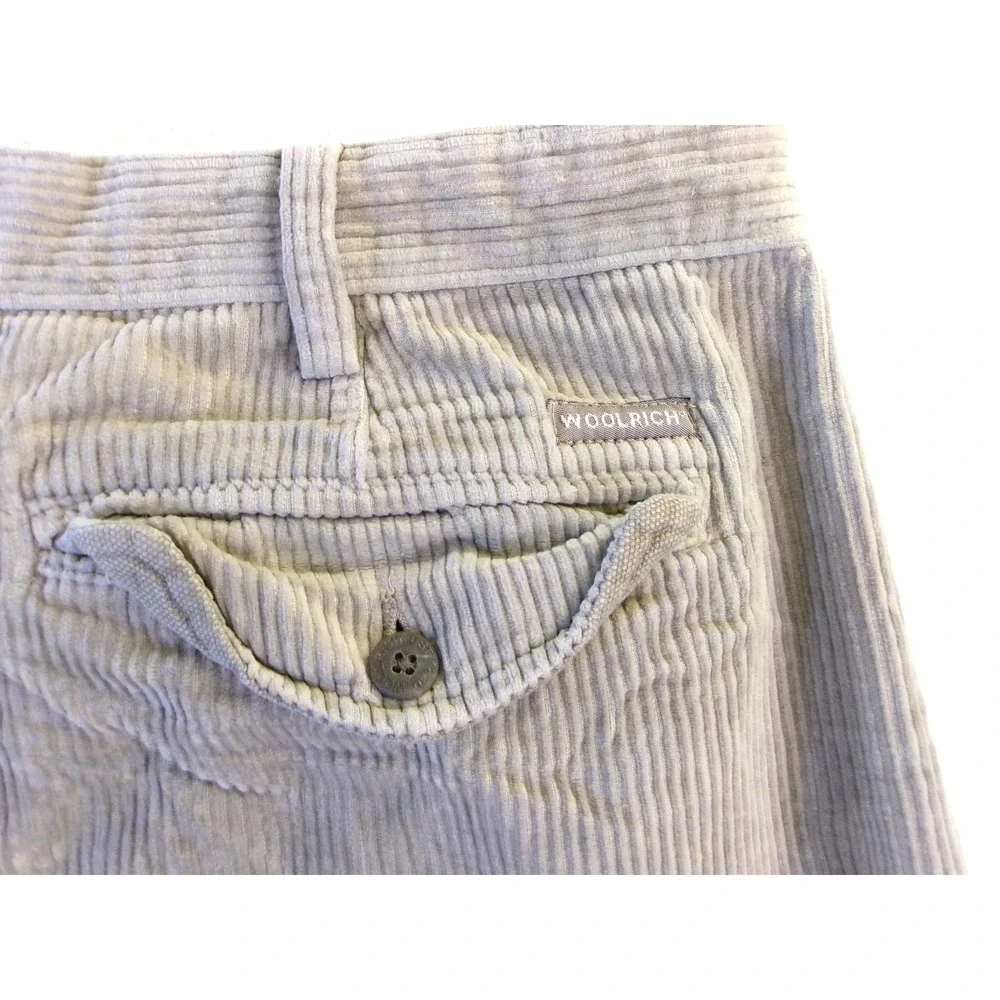 Woolrich Mens 39x29 Corduroy Pants Tan Pleated Front Straight Leg Outdoor Rugged